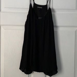 NWT Express Black pleated tank top